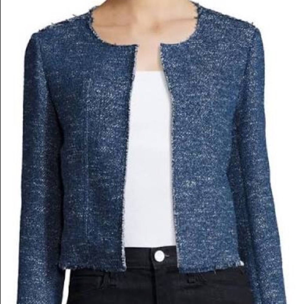 Theory Ualana Tweed Open Blazer